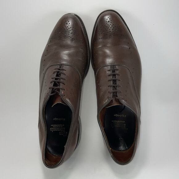 Allen Edmonds Weybridge Brown Leather Wingtip Oxford Dress Shoes Mens Size 9.5 E main image 11